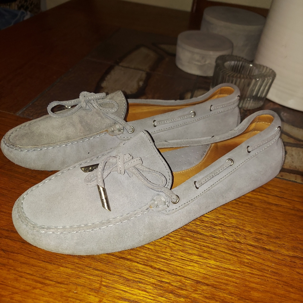 Costume Selection Gray Driving Mocossins Made In Italt 39 Suede Driving Walking